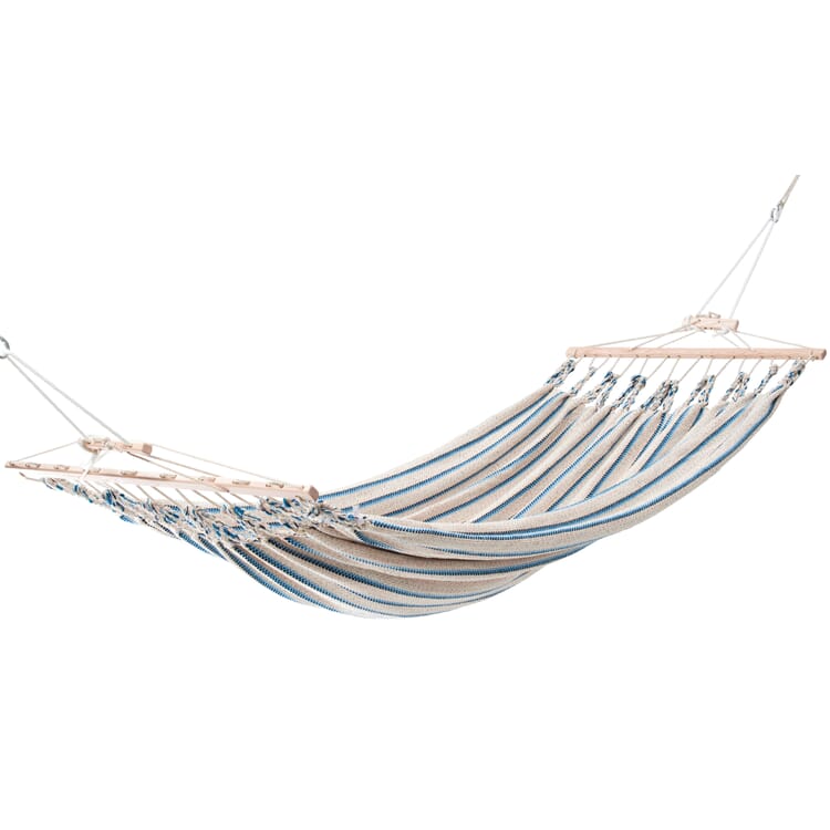Double hammock cotton, Beige blue