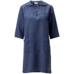 Robe en lin pour femme Bleu