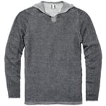 Gebreide herenhoodie Antraciet grijs