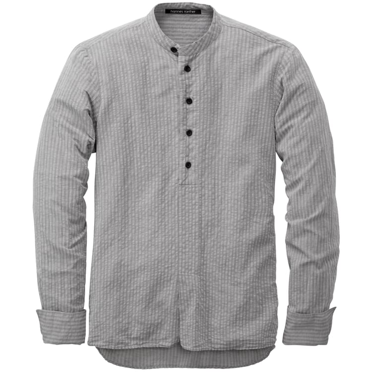 Men's slip shirt, Grey melange