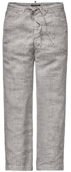 Herren-Leinenhose Graumelange