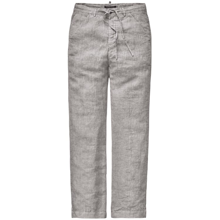 Men's linen pants, Grey melange