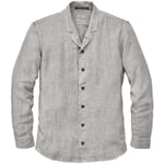 Camisa de lino para hombre Gris jaspeado