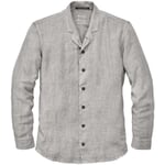 Chemise en lin pour homme Gris mélangé