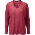 Ladies' sweater V-neck Red