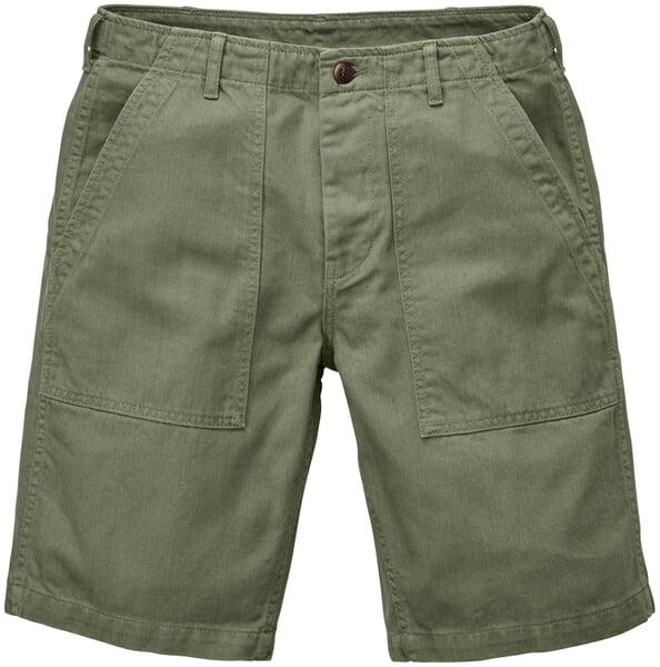 Herren-Baumwollshorts 1962 Oliv