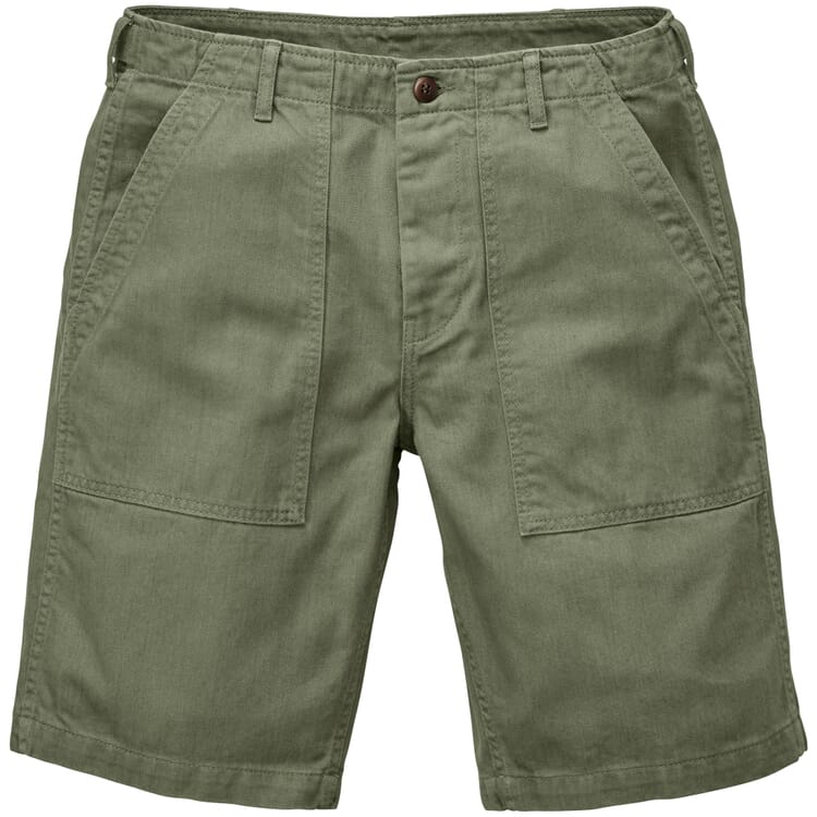 Shorts i bomuld til mænd 1962, Oliven