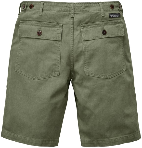 Herren-Baumwollshorts 1962 Oliv