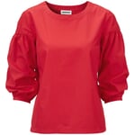 Ladies' blouse puff sleeves Red