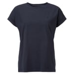 Camisa de algodón para señora Azul oscuro