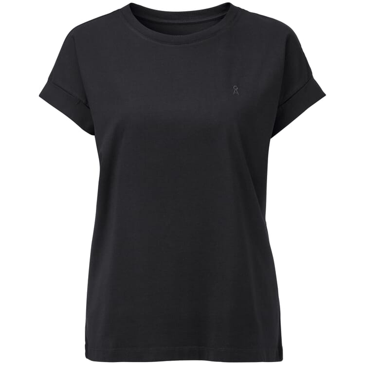 T-shirt en coton pour femme, Noir