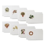 Small Christmas cards floral