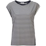Ladies' striped shirt Darkblue-White
