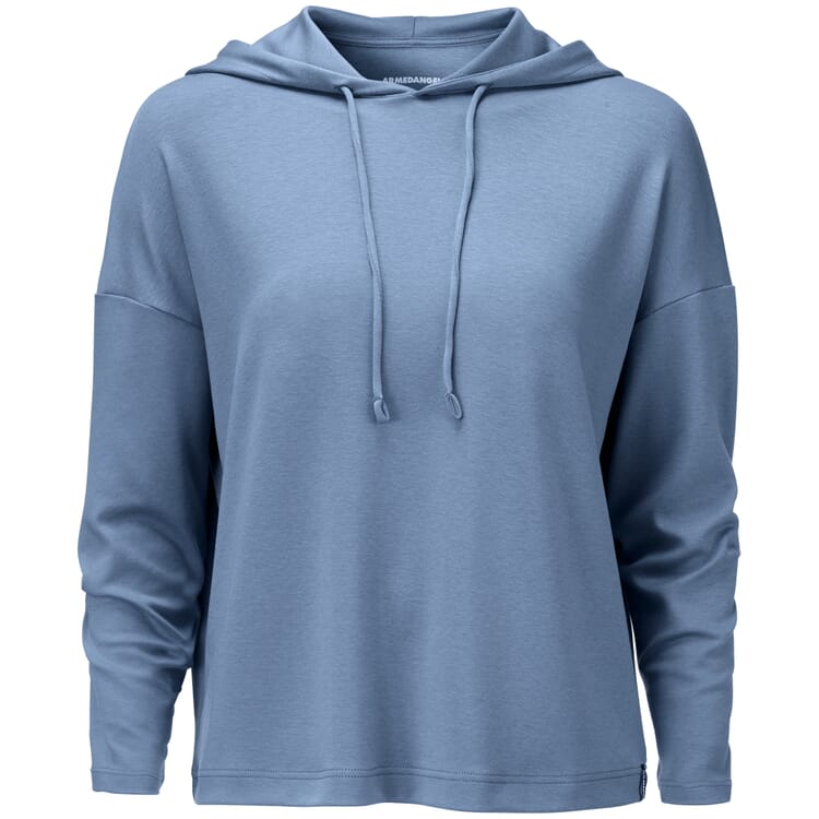 Ladies hoodie, Blue-gray