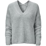 Ladies oversize sweater Blue-gray