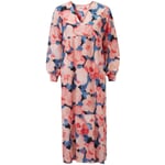 Ladies flounce dress Rosé blue