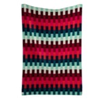 Blanket Åsmund Bold Red-Turquoise