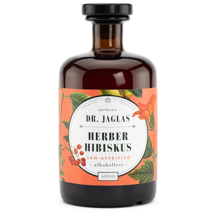 Zacht alcoholvrij aperitief met hibiscus