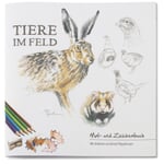 Livre de coloriage et de dessin Animaux sur le terrain