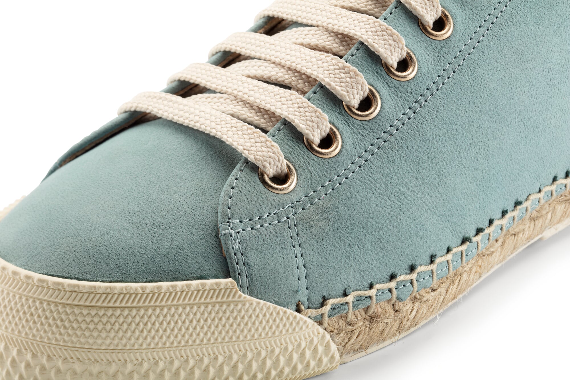 Ladies' leather sneaker, Light blue 