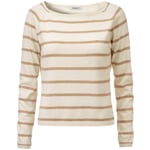 Ladies knit sweater short Natural
