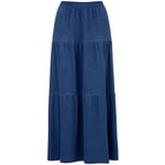 Ladies tiered skirt jersey Indigo