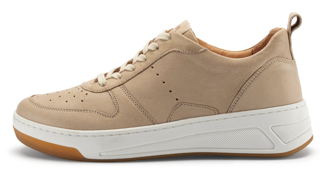 Damen-Ledersneaker Sand