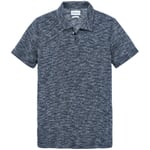 Men's polo shirt Blue-White