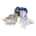 Ladies shoulder scarf Blue tones