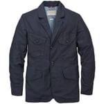 Katoenen herenjas Donkerblauw