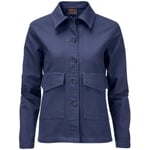 Ladies' cotton jacket Dark blue