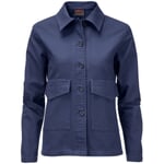 Veste en coton pour femme Bleu foncé