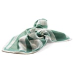 Ladies' neckerchief silk Green white