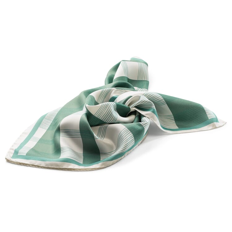 Ladies' neckerchief silk, Green white