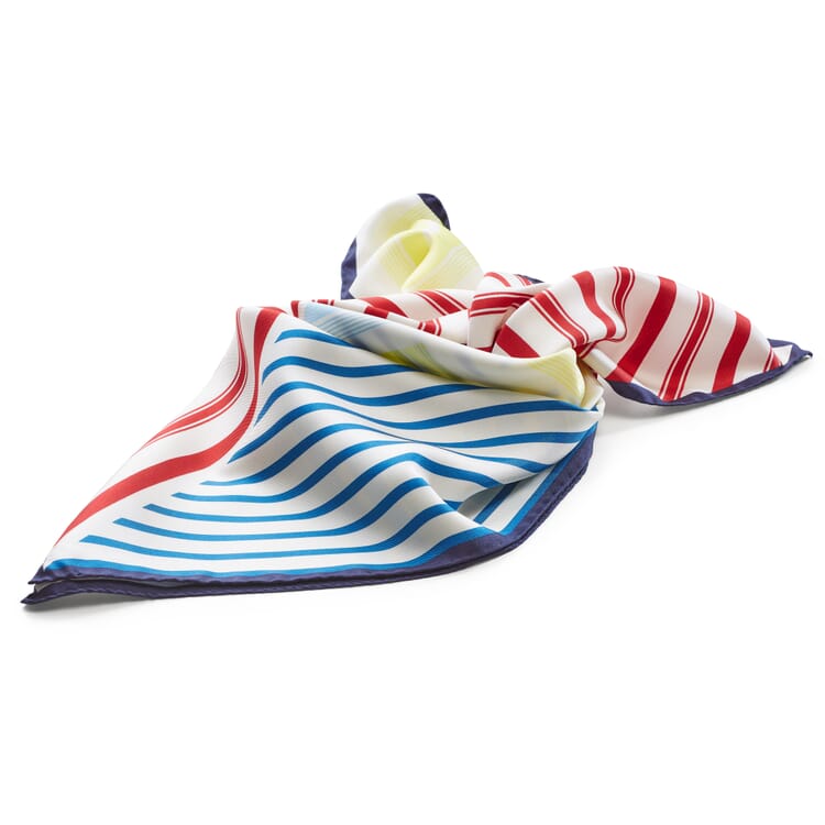 Ladies' scarf silk striped, colored
