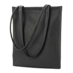 Ladies' leather tote Black
