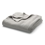 Tessuto di cotone con texture a coperta Grigio chiaro