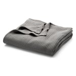 Tessuto di cotone con texture a coperta Grigio