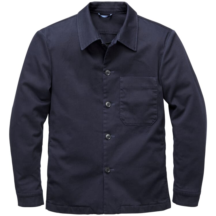 Men's shirt jacket, Dark blue