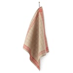 Paño de cocina de lino Mühlviertel Rojo