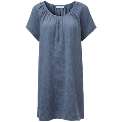 Ladies tunic dress muslin, Denim blue | Manufactum Ladies tunic dress muslin, Denim blue | Manufactum