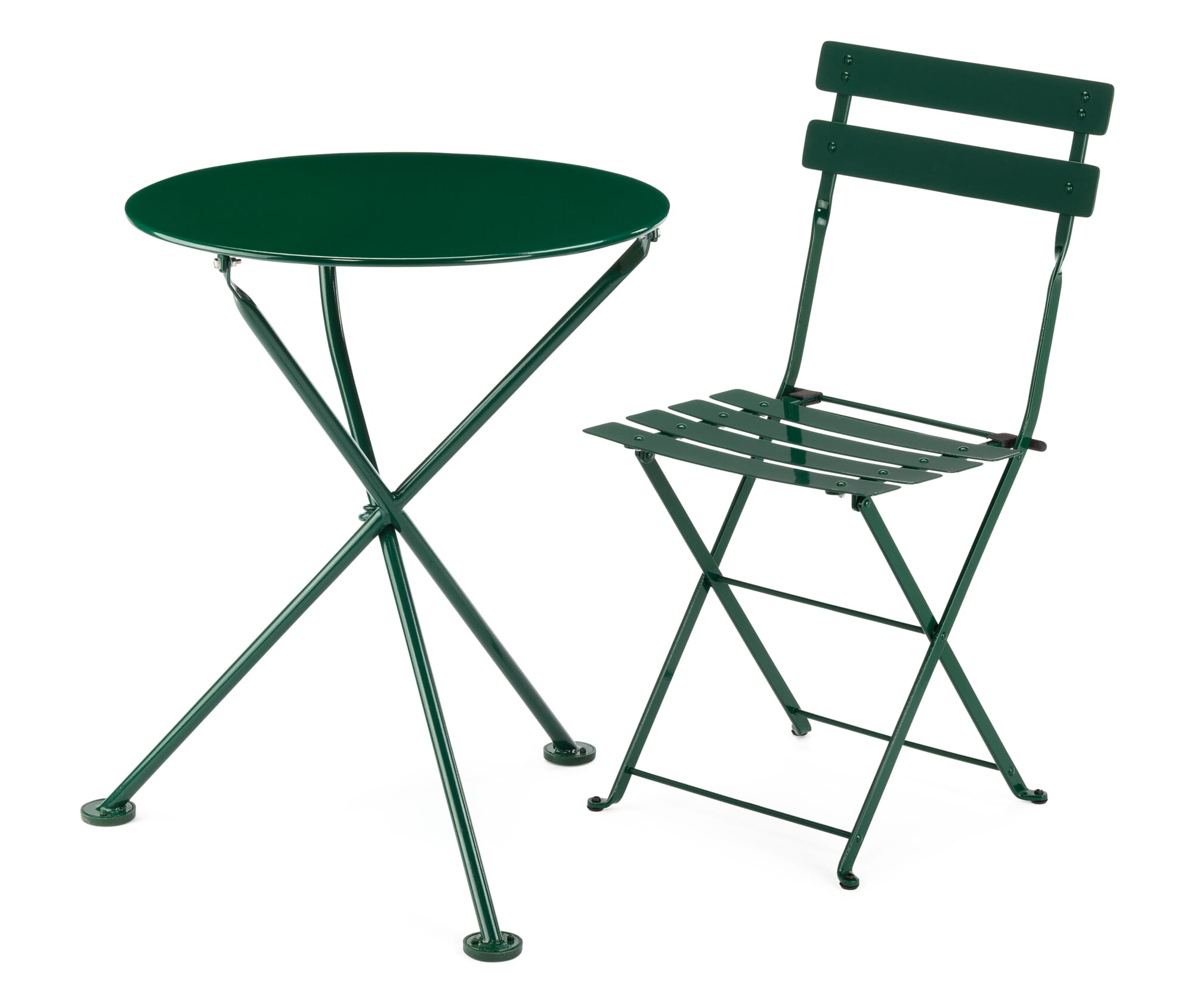 Folding chair steel, Dark green | Manufactum