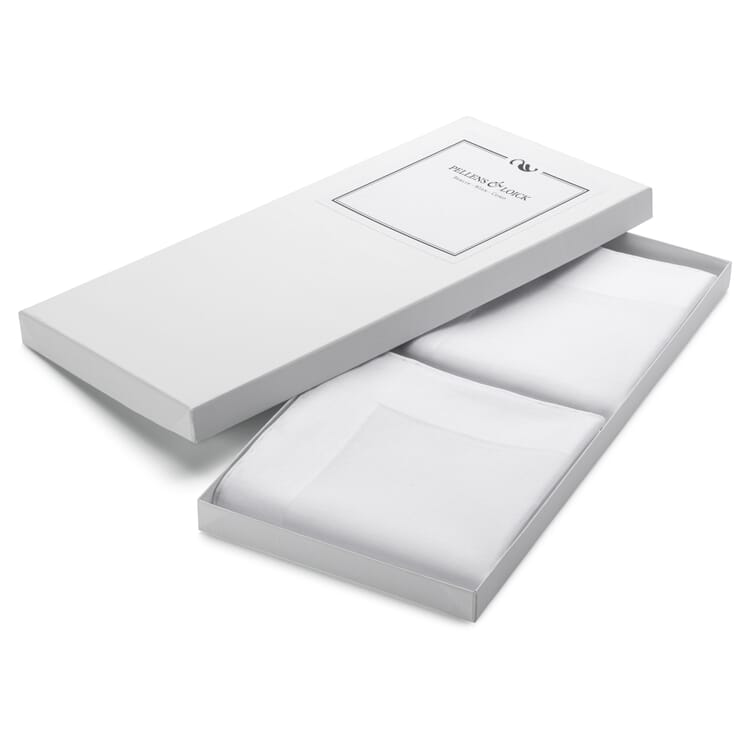 Håndrullet lommetørklæde til mænd