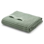 Serviette piquée gaufrée Menthe Drap de bain