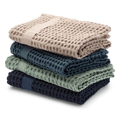 Luxurious waffle towels made in Portugal. - 1005092520002