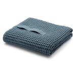 Asciugamano in piqué Waffle Azzurro Telo da bagno