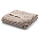 Serviette piquée gaufrée Sable Drap de bain