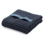 Towel waffle piqué Dark blue Shower Towel