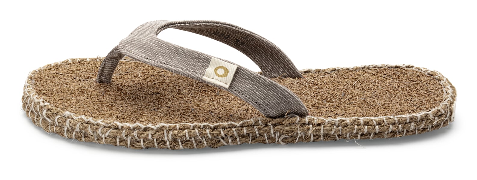 Unisex-Zehentrenner Naturfaser Taupe