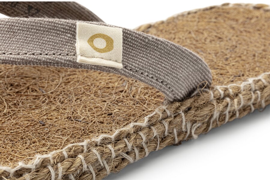 Unisex Teenafscheiders Natuurlijke vezels Taupe, close-up